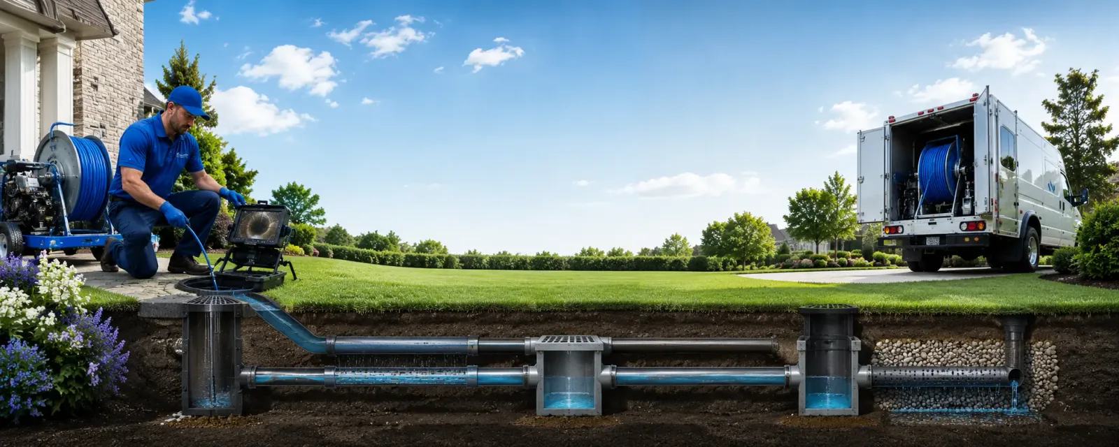 Outdoor drain cleaning information for Naples, NY